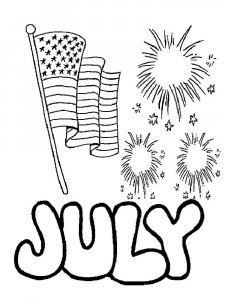 Independence Day coloring page 16 - Free printable