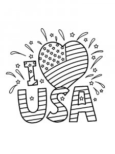Independence Day coloring page 3 - Free printable