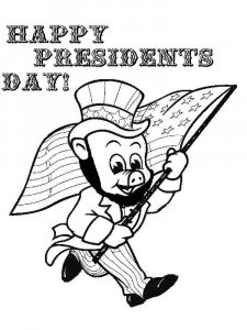 Presidents Day coloring page 4 - Free printable