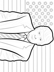 Presidents Day coloring page 8 - Free printable