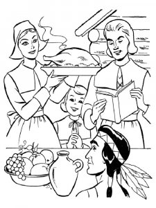 Thanksgiving Day coloring page 12 - Free printable