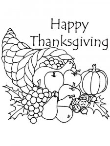 Thanksgiving Day coloring page 14 - Free printable