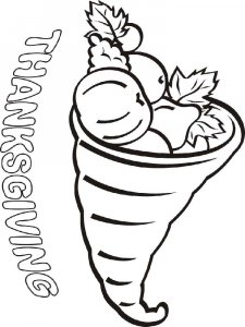 Thanksgiving Day coloring page 15 - Free printable