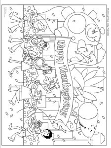 Thanksgiving Day coloring page 2 - Free printable