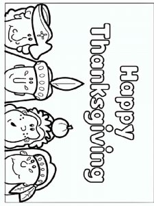 Thanksgiving Day coloring page 6 - Free printable