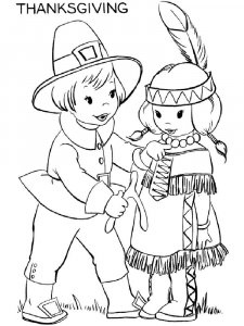 Thanksgiving Day coloring page 7 - Free printable