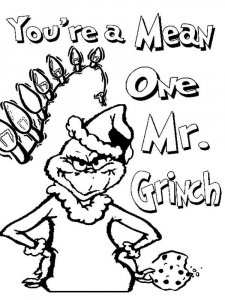 The Grinch coloring page 10 - Free printable