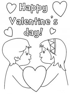 Valentines Day coloring page 13 - Free printable