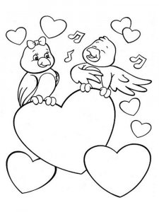 Valentines Day coloring page 2 - Free printable