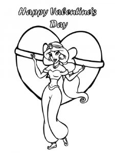 Valentines Day coloring page 3 - Free printable