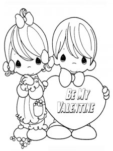 Valentines Day coloring page 4 - Free printable