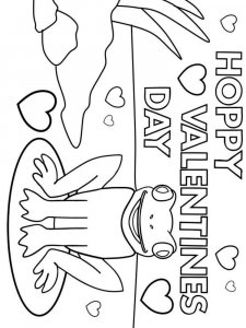 Valentines Day coloring page 6 - Free printable