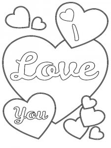 Valentines Day coloring page 7 - Free printable