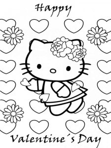 Valentines Day coloring page 8 - Free printable