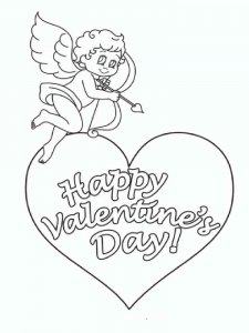Valentines Day coloring page 9 - Free printable