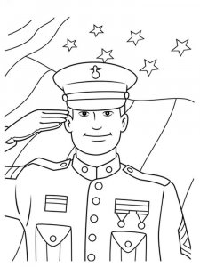 Veterans Day coloring page 3 - Free printable