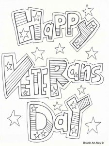Veterans Day coloring page 5 - Free printable