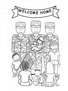Veterans Day coloring page 6 - Free printable