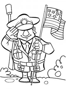 Veterans Day coloring page 7 - Free printable