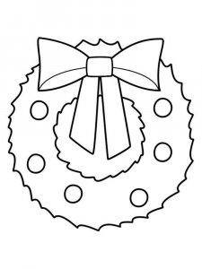 Wreath coloring page 1 - Free printable