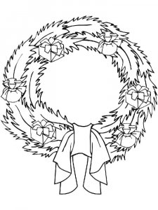 Wreath coloring page 14 - Free printable