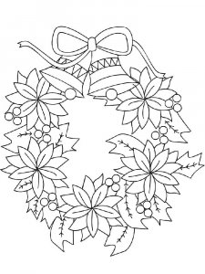 Wreath coloring page 4 - Free printable