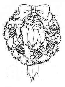 Wreath coloring page 6 - Free printable