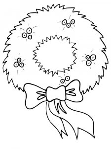 Wreath coloring page 7 - Free printable