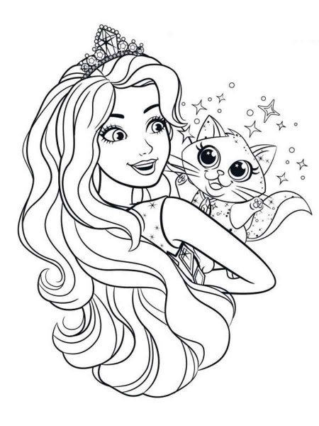 Barbie Dreamtopia Coloring Page