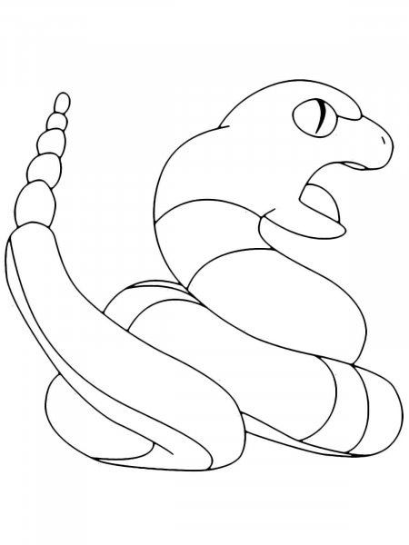 Pokemon Ekans Coloring Pages Free Printable