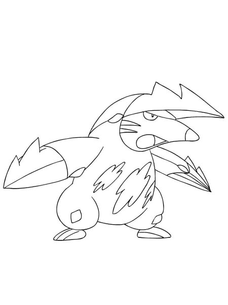 Excadrill Pokemon Coloring Pages Free Printable