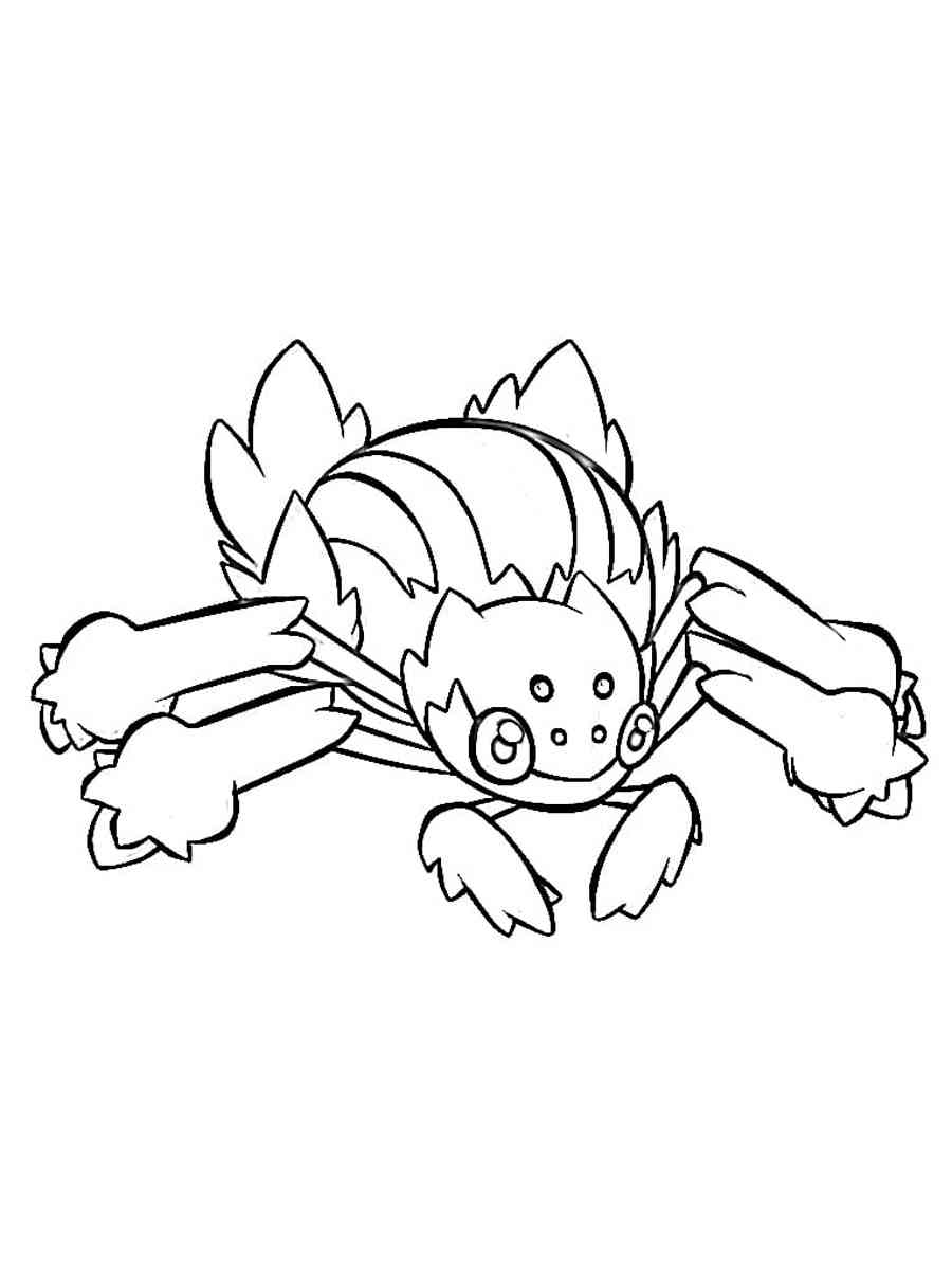 Galvantula Pokemon Coloring Pages Free Printable