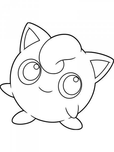 Pokemon Jigglypuff Coloring Pages Free Printable