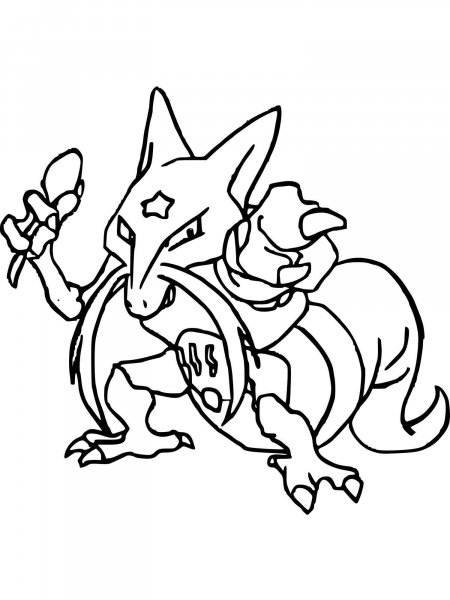 Pokemon Kadabra Coloring Pages Free Printable