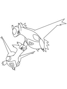 Latios Pokemon Coloring Pages Free Printable