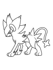 Luxray Pokemon Coloring Pages Free Printable