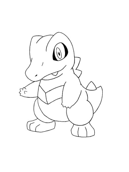 Totodile Pokemon Coloring Pages