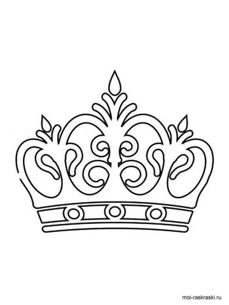Crown coloring pages. Free Printable Crown coloring pages.