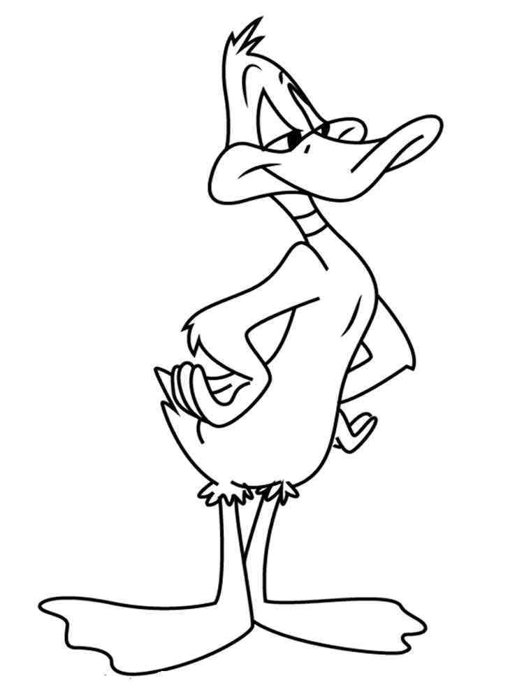 Daffy Duck Coloring Pages Free Printable Duffy Dack 10 Bear
