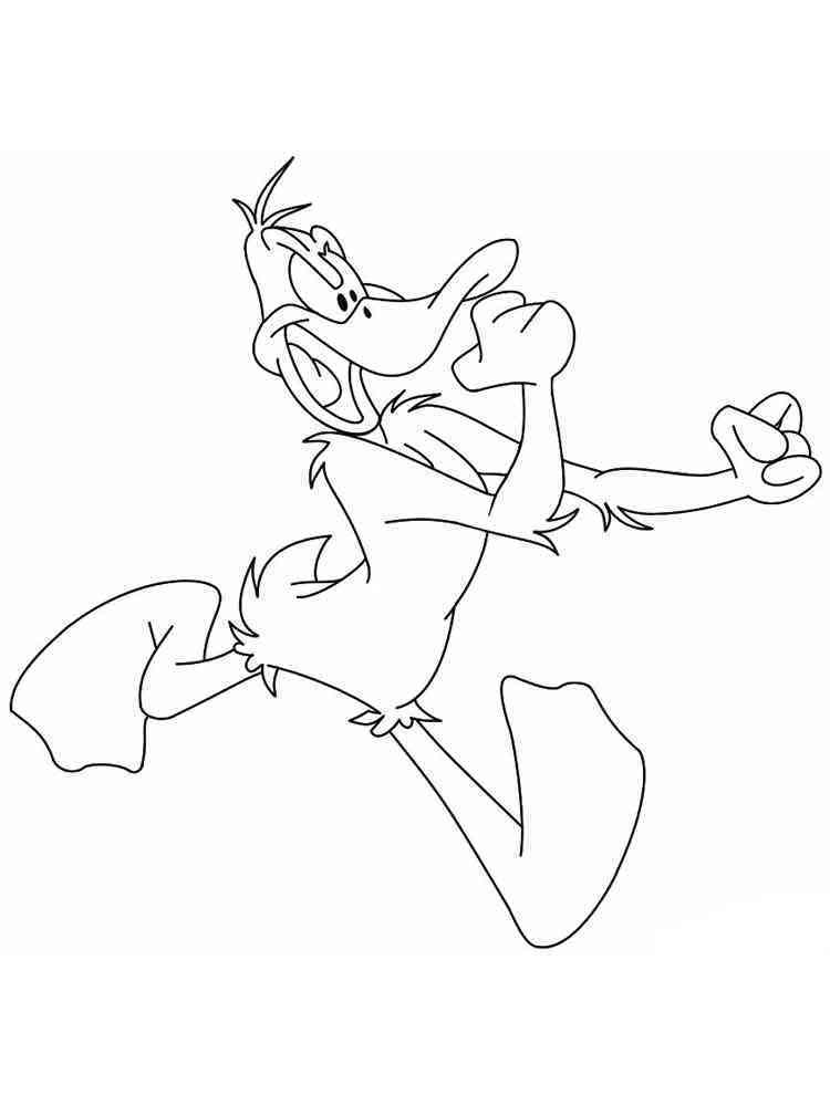 Daffy Duck Coloring Pages Free Printable Duffy Dack 4 Bear