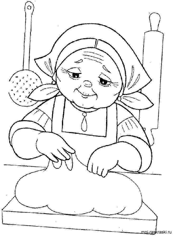 free grandma coloring pages - photo #13