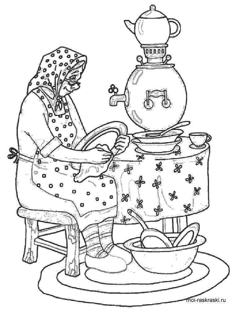 Grandma coloring pages Free Printable Grandma coloring pages