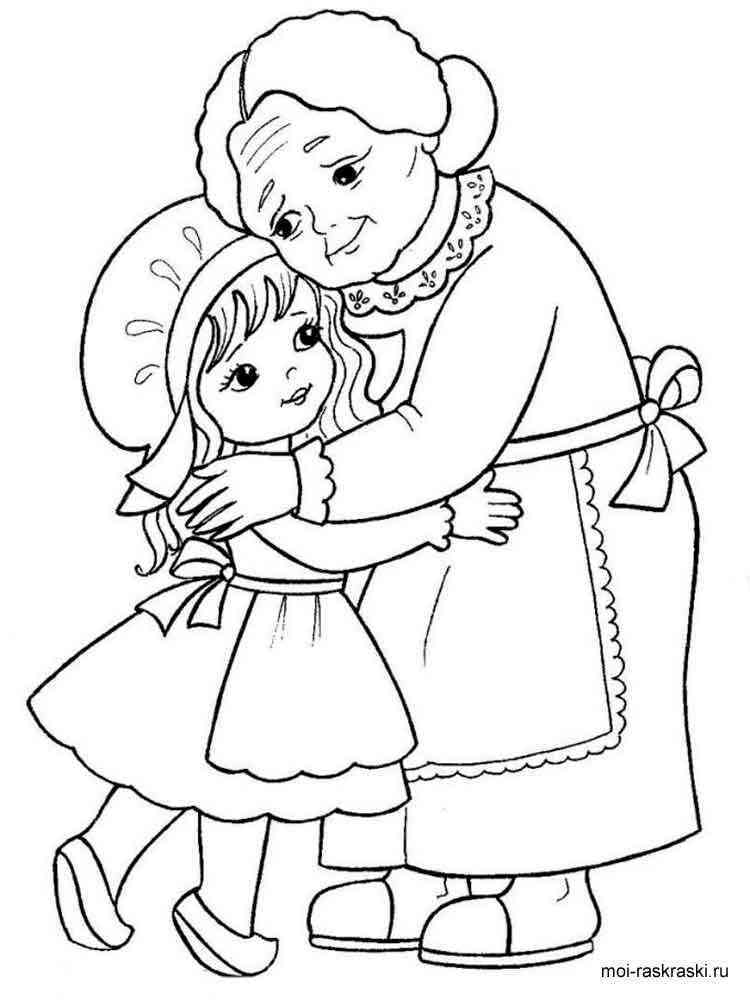 free grandma coloring pages - photo #39