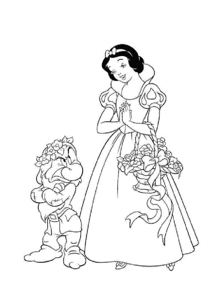 Grumpy The Dwarf coloring pages. Free Printable Grumpy The Dwarf