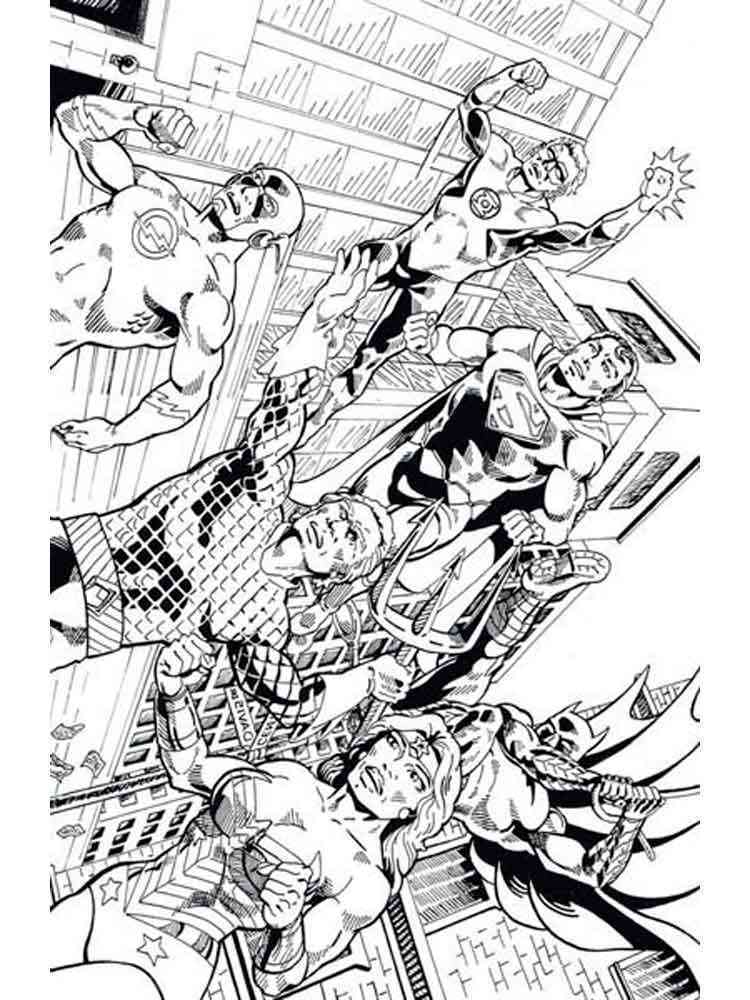 Justice League coloring pages. Free Printable Justice ...