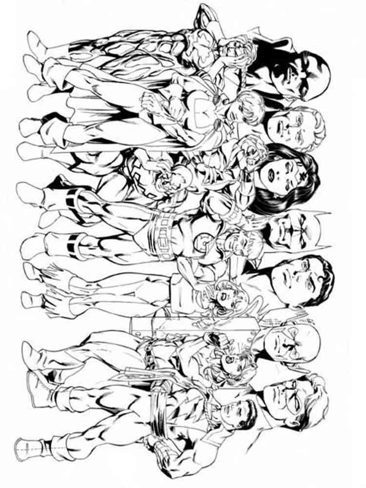 Justice League coloring pages. Free Printable Justice ...
