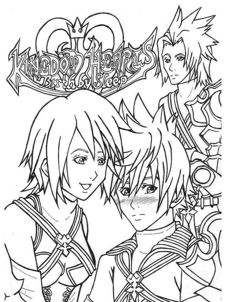 Kingdom Hearts coloring pages. Free Printable Kingdom Hearts coloring ...