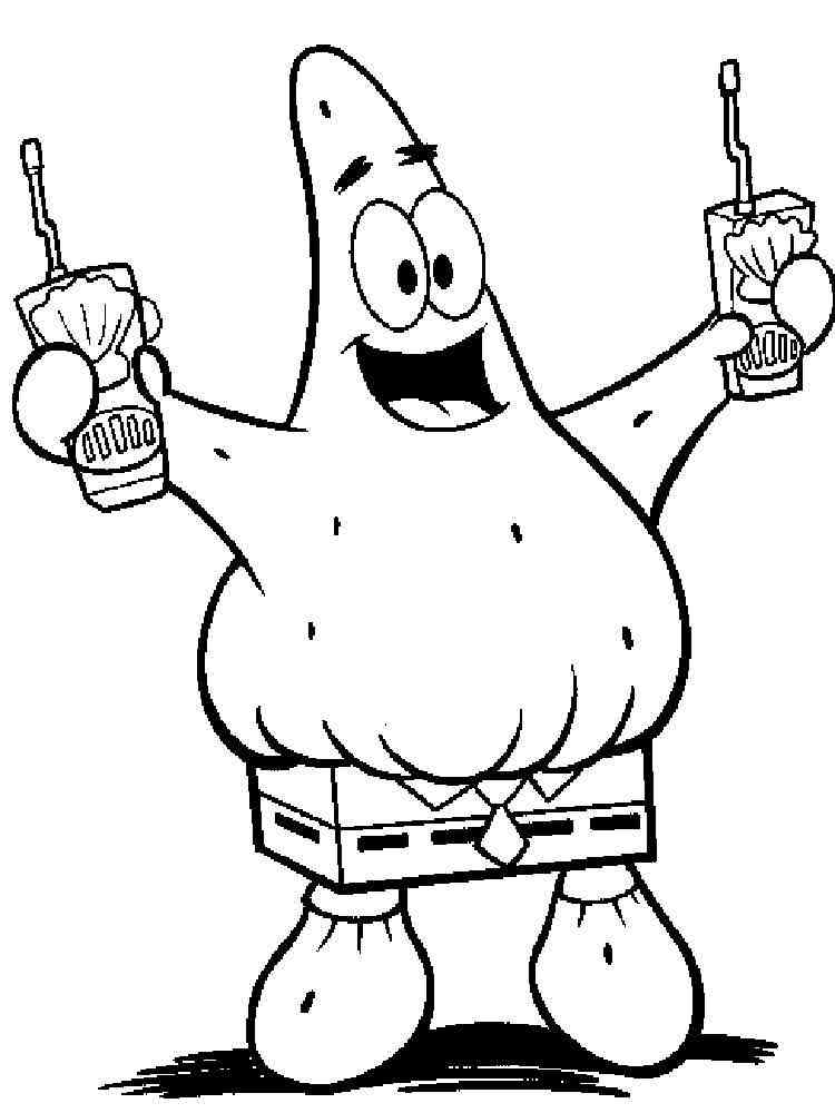 Patrick coloring pages. Free Printable Patrick coloring pages.