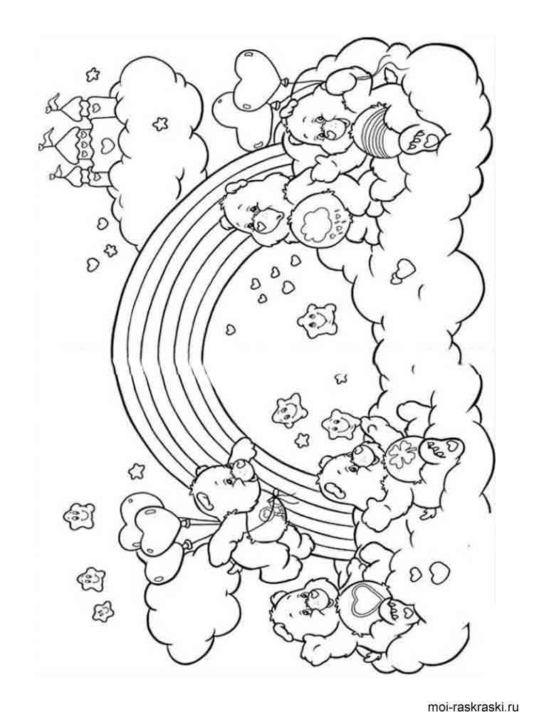 Rainbow coloring pages. Download and print Rainbow coloring pages.