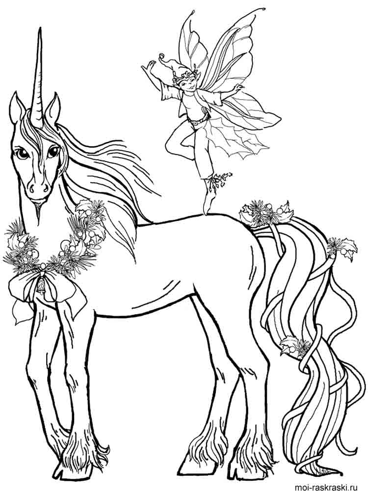 Free printable Unicorn coloring pages
